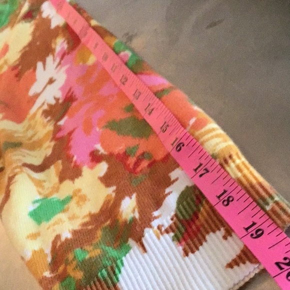 Talbots, Pima cotton floral🌺 sweater. Cardigan Style, size L - Picture 7 of 7